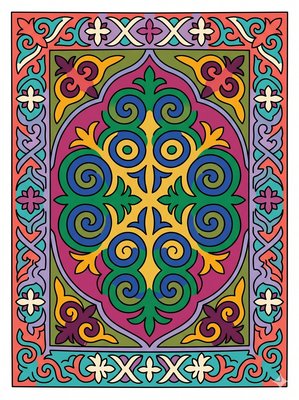 Finished example of the Color by Number page: Chullo Pattern