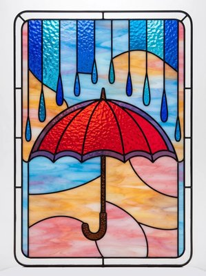 Finished example of the Color by Number page: Rainfall