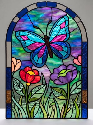 Finished example of the Color by Number page: Meadow