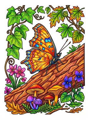 Finished example of the Color by Number page: Question Mark