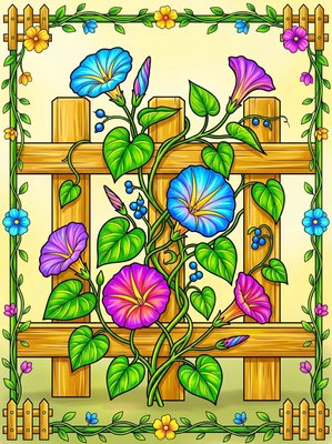 Finished example of the Color by Number page: Supported Love