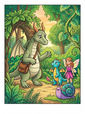 Finished example of the Color by Number page: Old Rootkeeper