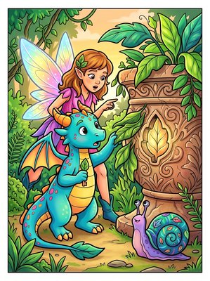 Finished example of the Color by Number page: The Matching Key