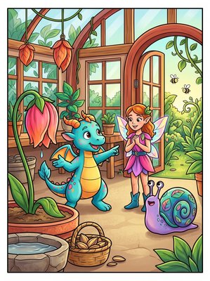 Finished example of the Color by Number page: Kavi Understands
