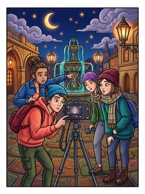 Finished example of the Color by Number page: Invisible Bridge