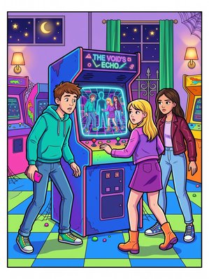 Finished example of the Color by Number page: Forgotten Arcade