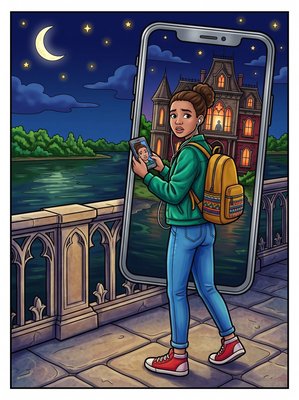 Finished example of the Color by Number page: Wrong Reflection