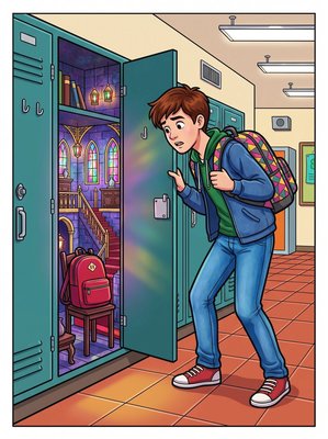 Finished example of the Color by Number page: Impossible Locker