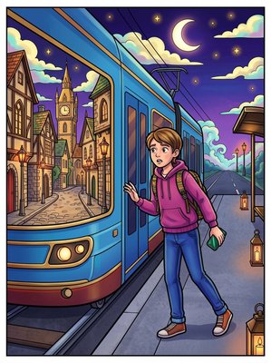 Finished example of the Color by Number page: Last Tram Stop