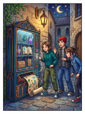 Finished example of the Color by Number page: Midnight Map
