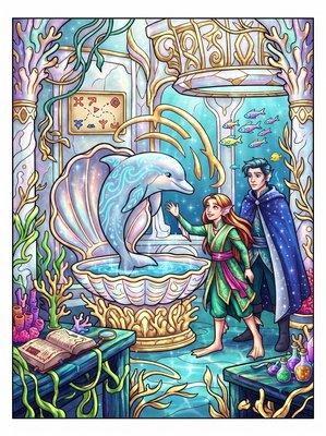 Finished example of the Color by Number page: The Awakening of Luma